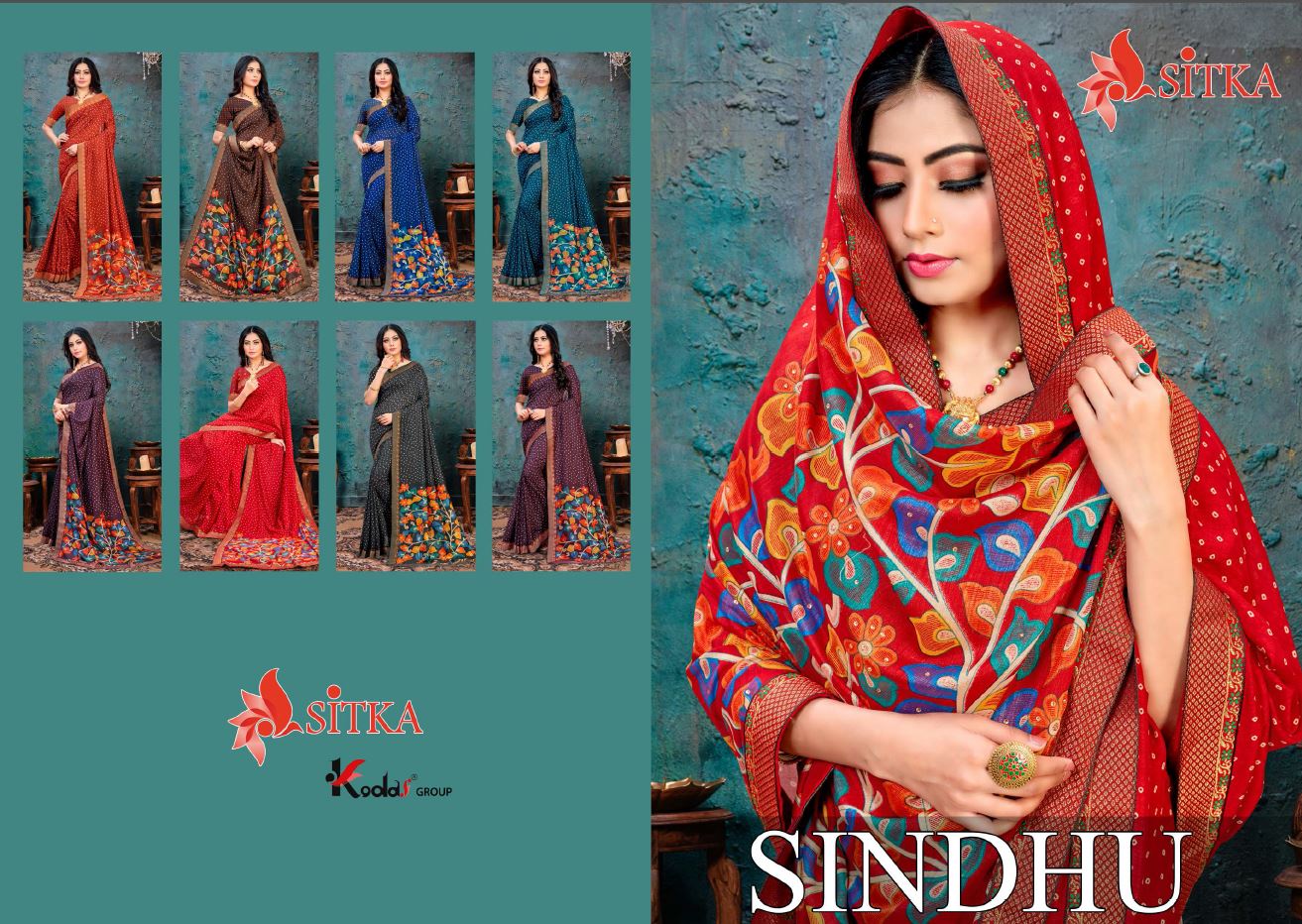 Sindhu Vichitra Silk Latest Designer Regular Wear Printed Vichitra 
 SIlk Sarees Collection
